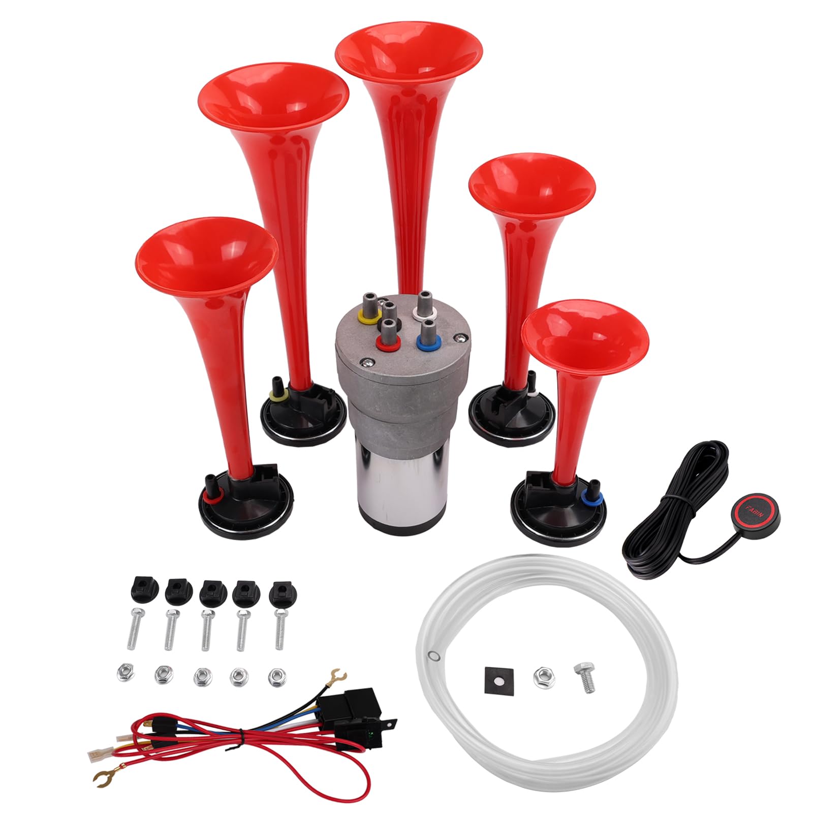  FARBIN Dixieland Melody Music Horn for Truck with Button Control Multi-frequency Sound
| FARBIN Dixieland Air Horn with